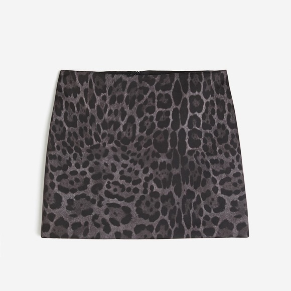 Leopard Print Mini Skirt 12 - Picture 1 of 4